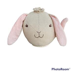 Pottery Barn Kids Let's Play! Linen Soft Pink Bunny Rabbit Teapot Plush